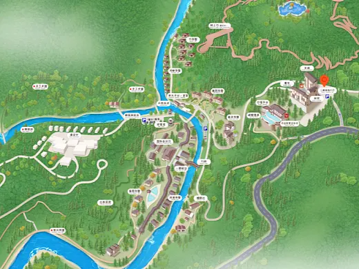 房山结合景区手绘地图智慧导览和720全景技术，可以让景区更加“动”起来，为游客提供更加身临其境的导览体验。